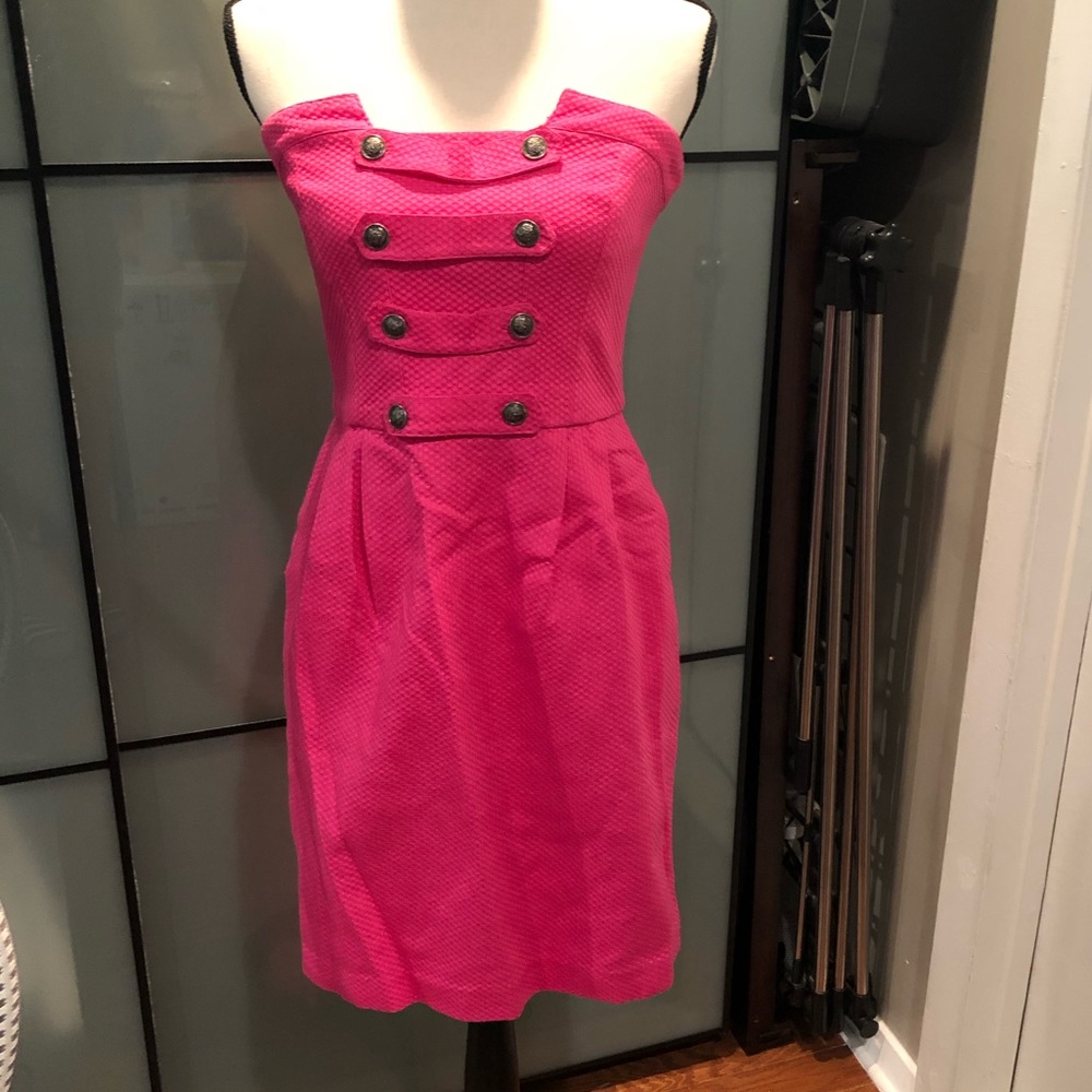 Decode 1.8 dress in hot Barbie pink sz 6